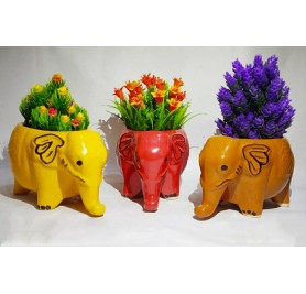 Colorful Elephant Ceramic Pot Any Color 265(per/piece)